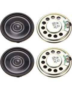 uxcell 0.5W 8 Ohm DIY Magnetic Speaker 30mm Round Shape Replacement Loudspeaker 4pcs