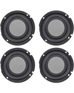 uxcell 4Pcs 2 Inches 57mm Bass Speaker Passive Radiator Auxiliary Rubber Vibration Plate Subwoofer DIY Repair