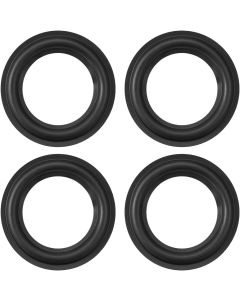 uxcell 3inch Speaker Rubber Edge Surround Rings Replacement Parts for Speaker Repair or DIY 4pcs