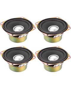 uxcell 10W 4 Ohm 3 Inch 78x78x39mm Anti-Magnetic Speaker Tweeter Speakers 4pcs