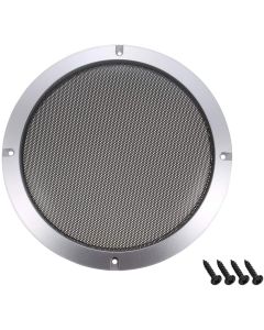 uxcell 2pcs 8" Speaker Grill Mesh Decorative Circle Woofer Guard Protector Cover Accessories Silver
