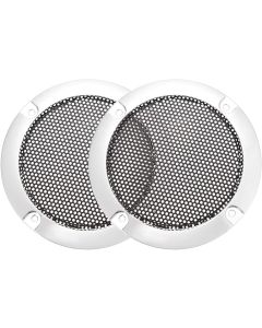 uxcell Speaker Grill Cover 3 Inch 95mm Mesh Decorative Circle Subwoofer Guard Protector Black and Silver 2pcs